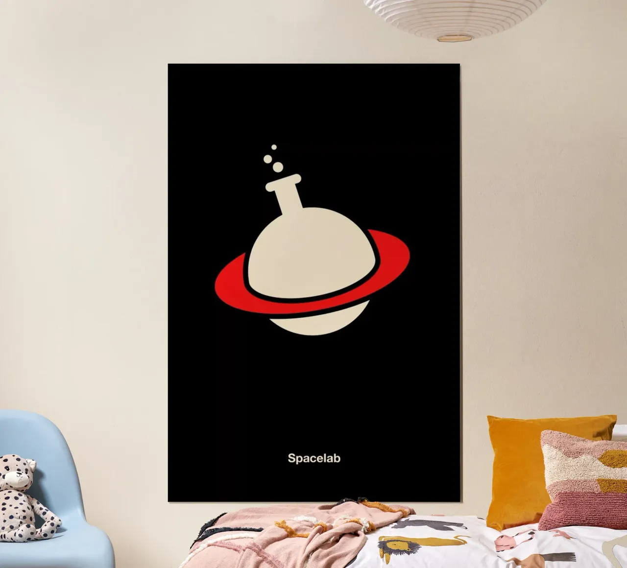 Spacelab poster con telaio in legno da Viktor Hertz