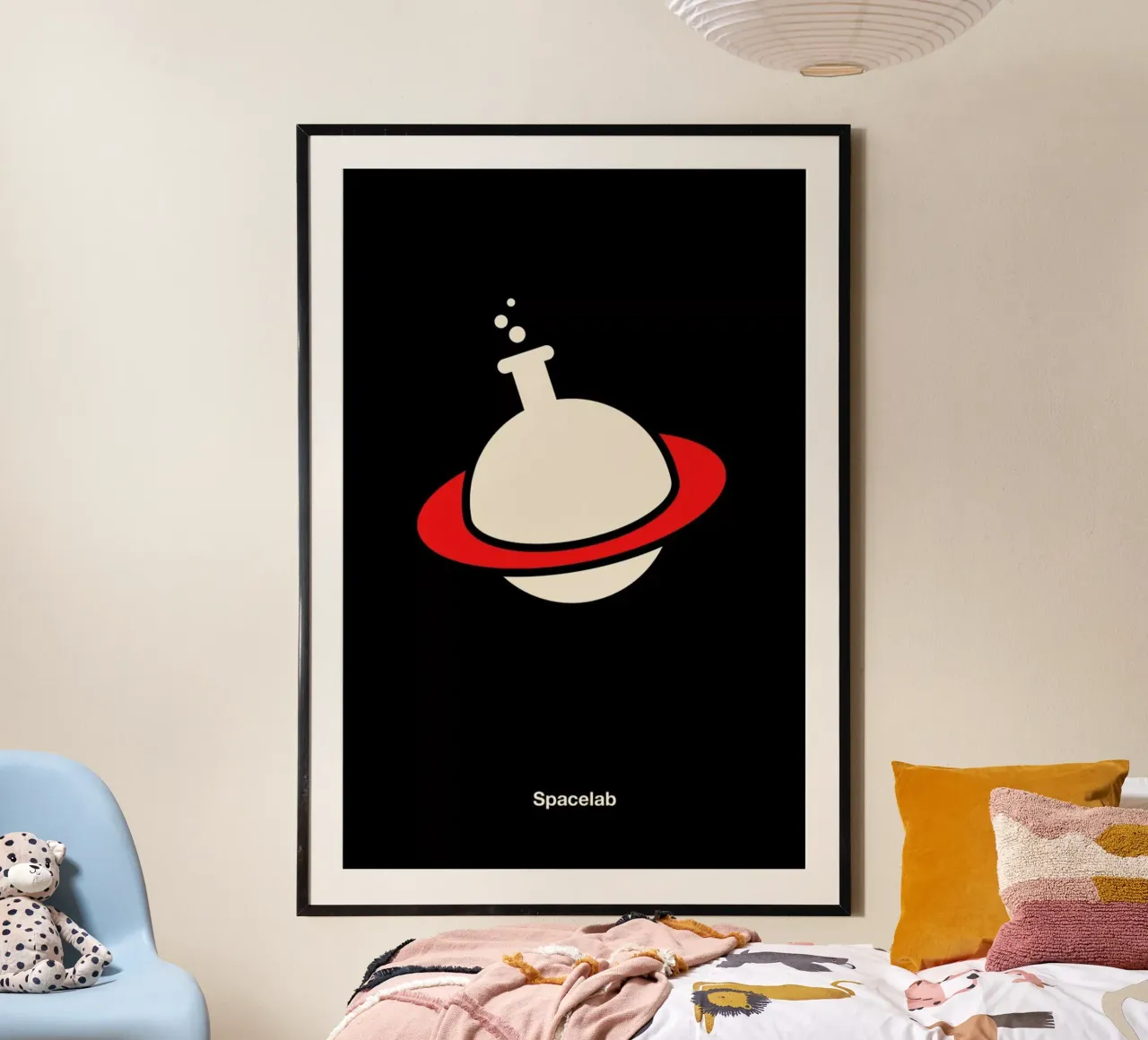 Spacelab poster con telaio in legno da Viktor Hertz