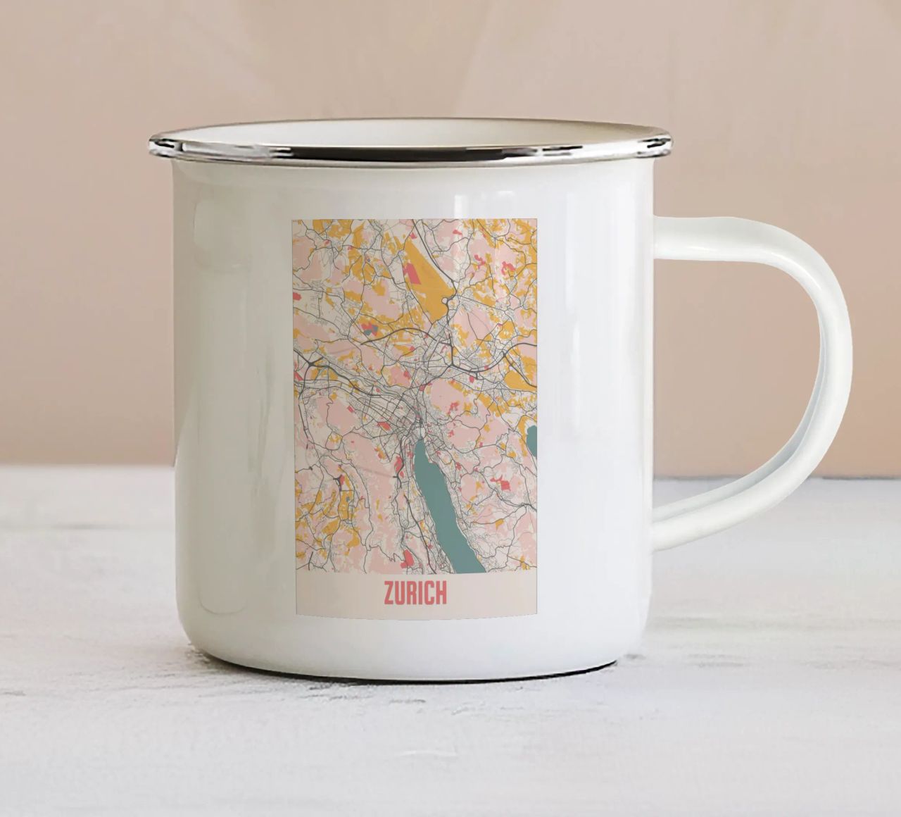 ZURICH tazza in smalto da Travelstudio