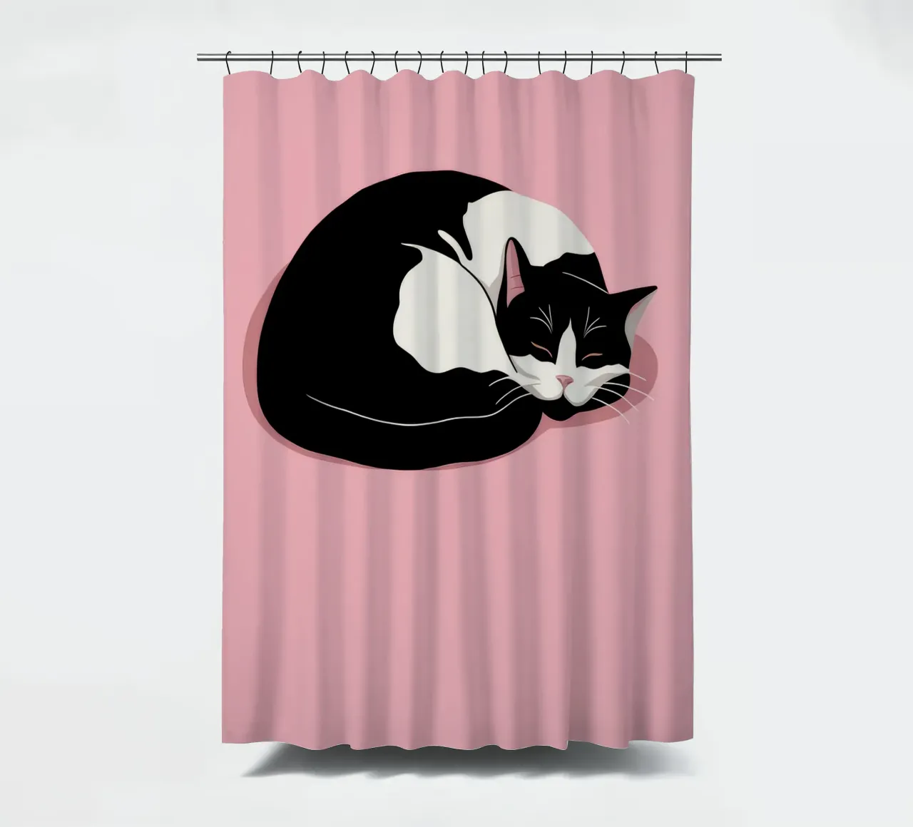 Feline Rest shower curtain by Seren Liodra