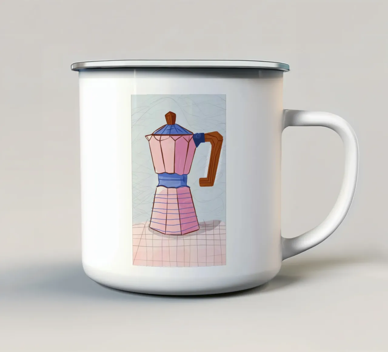 Eleganza del caffè tazza in smalto da Seren Liodra