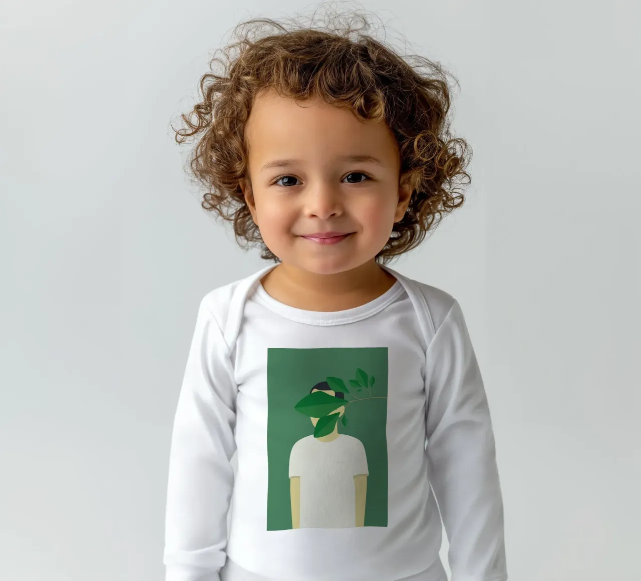 En Smuk Dag I Skoven long-sleeve baby romper by Swen Swensøn