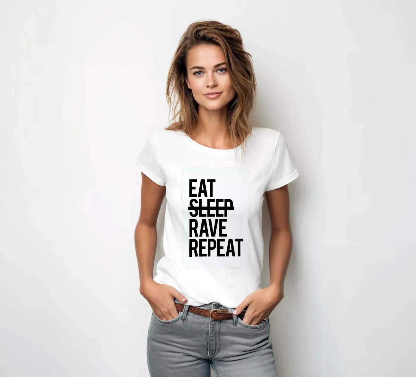 Repeat dames t-shirt getailleerd van Studio One