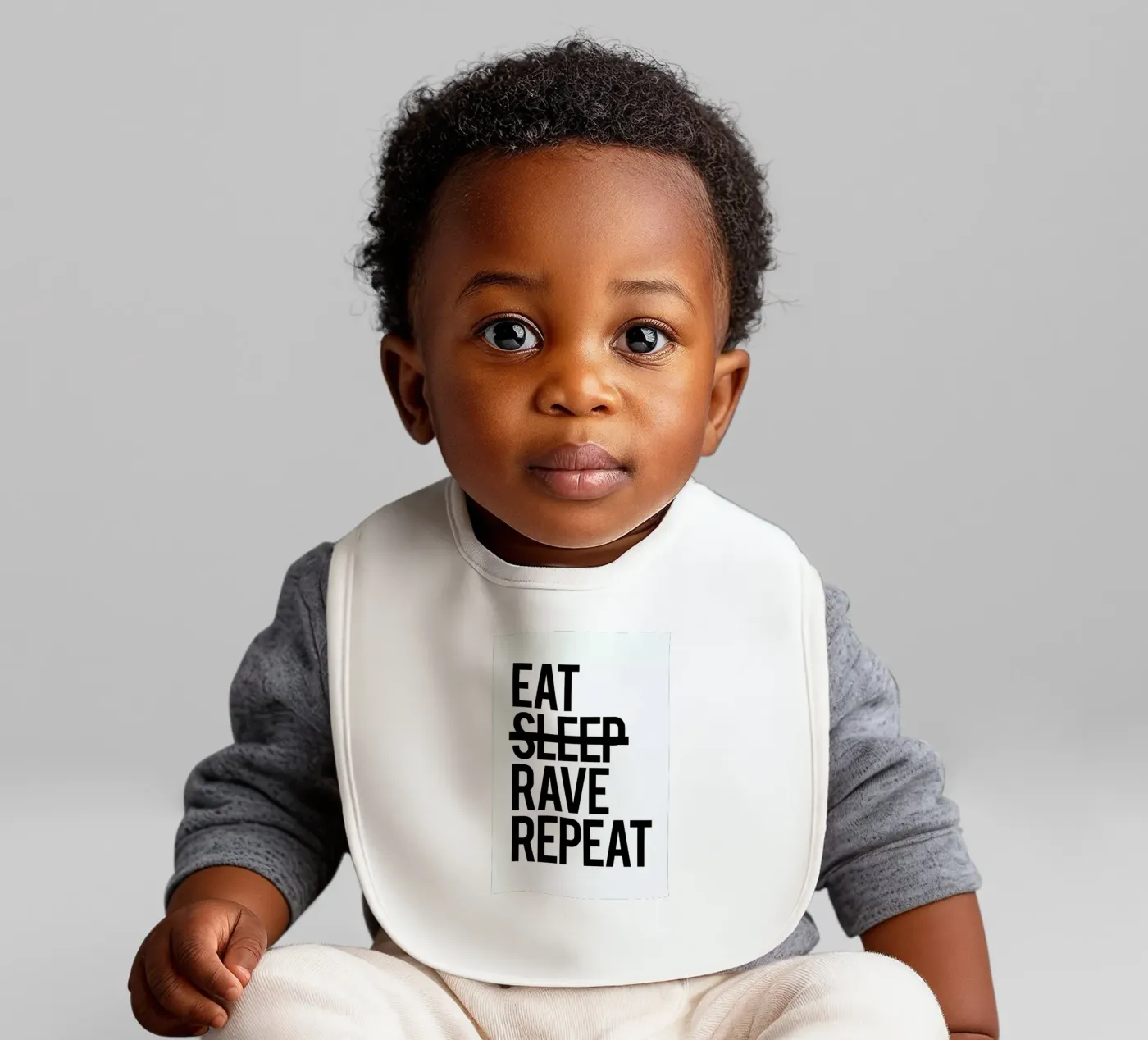 Repeat baby bib by Studio One