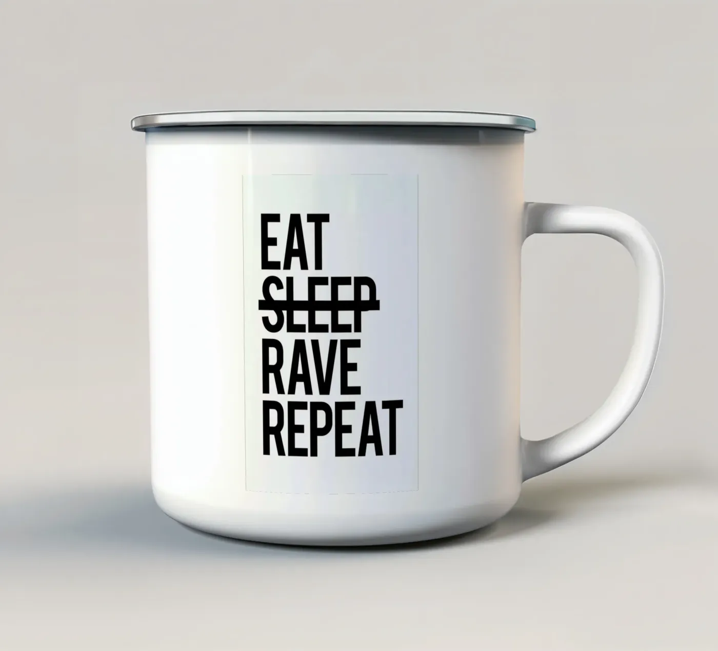 Repeat enamel mug by Studio One