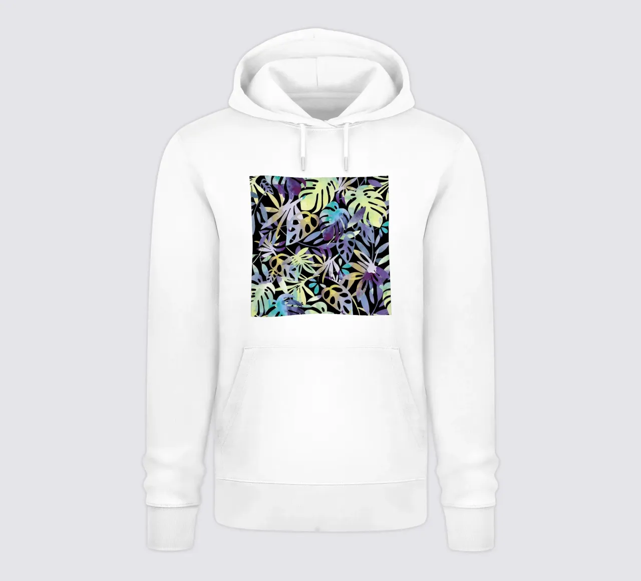 Jungle Leaves Dark felpa con cappuccio da Farina Kuklinski