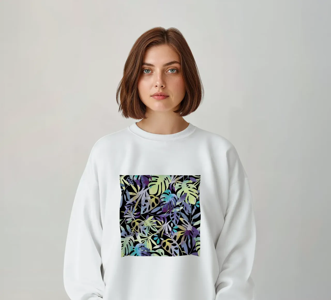 Jungle Leaves Dark felpa da Farina Kuklinski