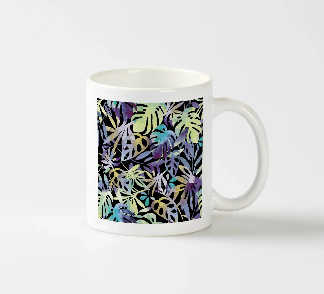 Jungle Leaves Dark tazza in ceramica da Farina Kuklinski
