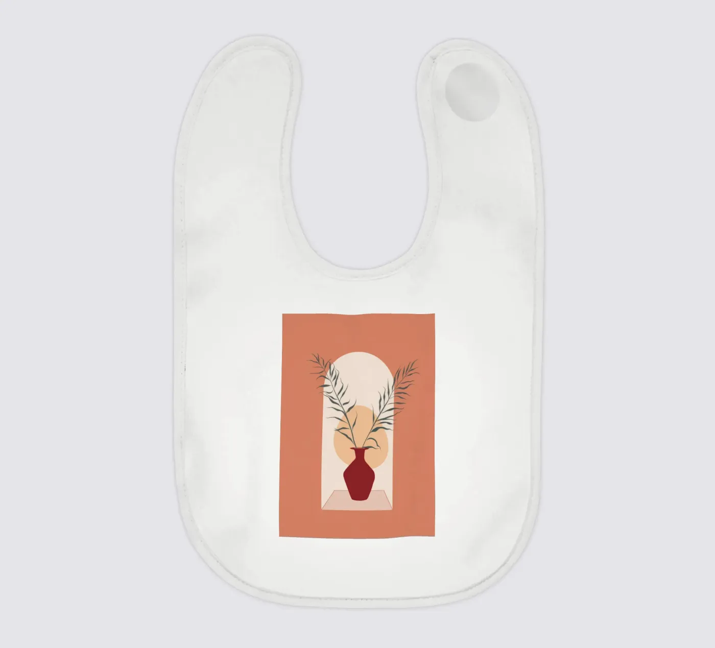Rustic Vase baby bib by Seren Liodra