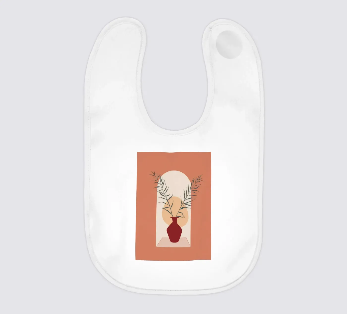 Rustic Vase baby bib by Seren Liodra
