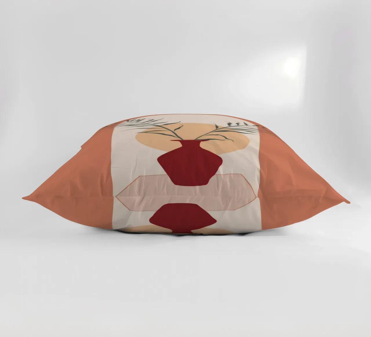 Rustic Vase decorative cushion by Seren Liodra