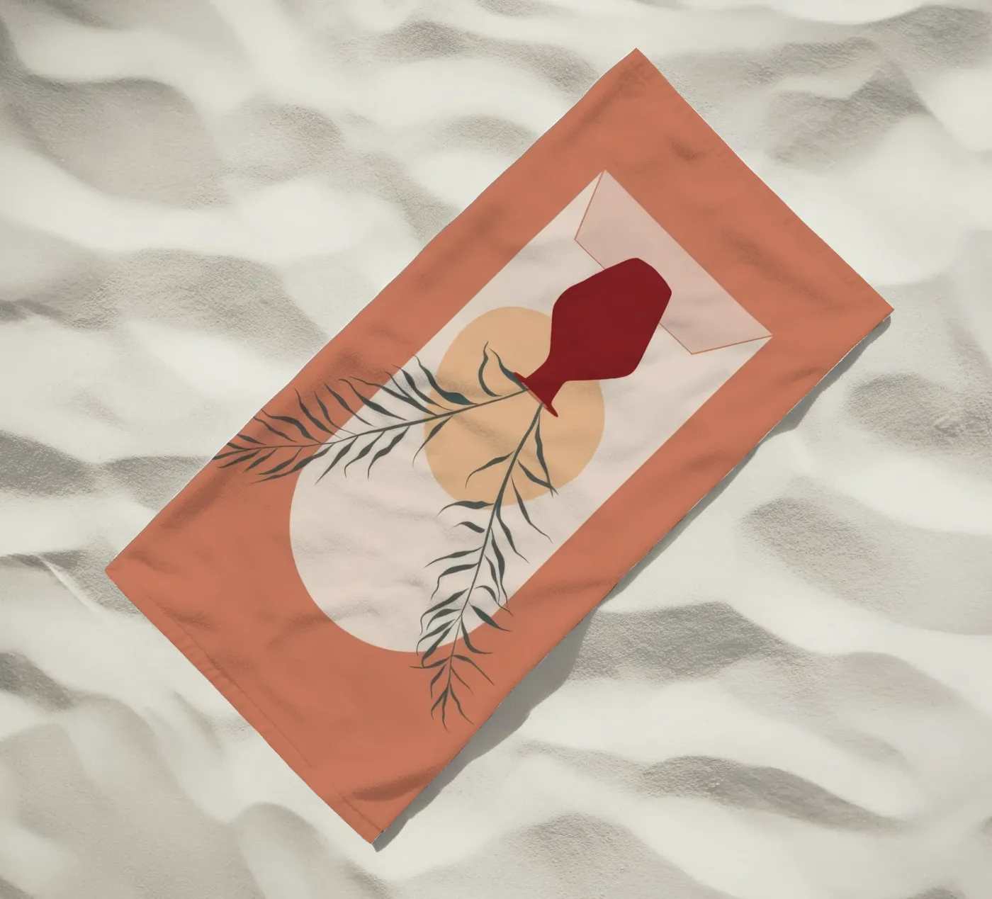 Rustic Vase beach towel by Seren Liodra