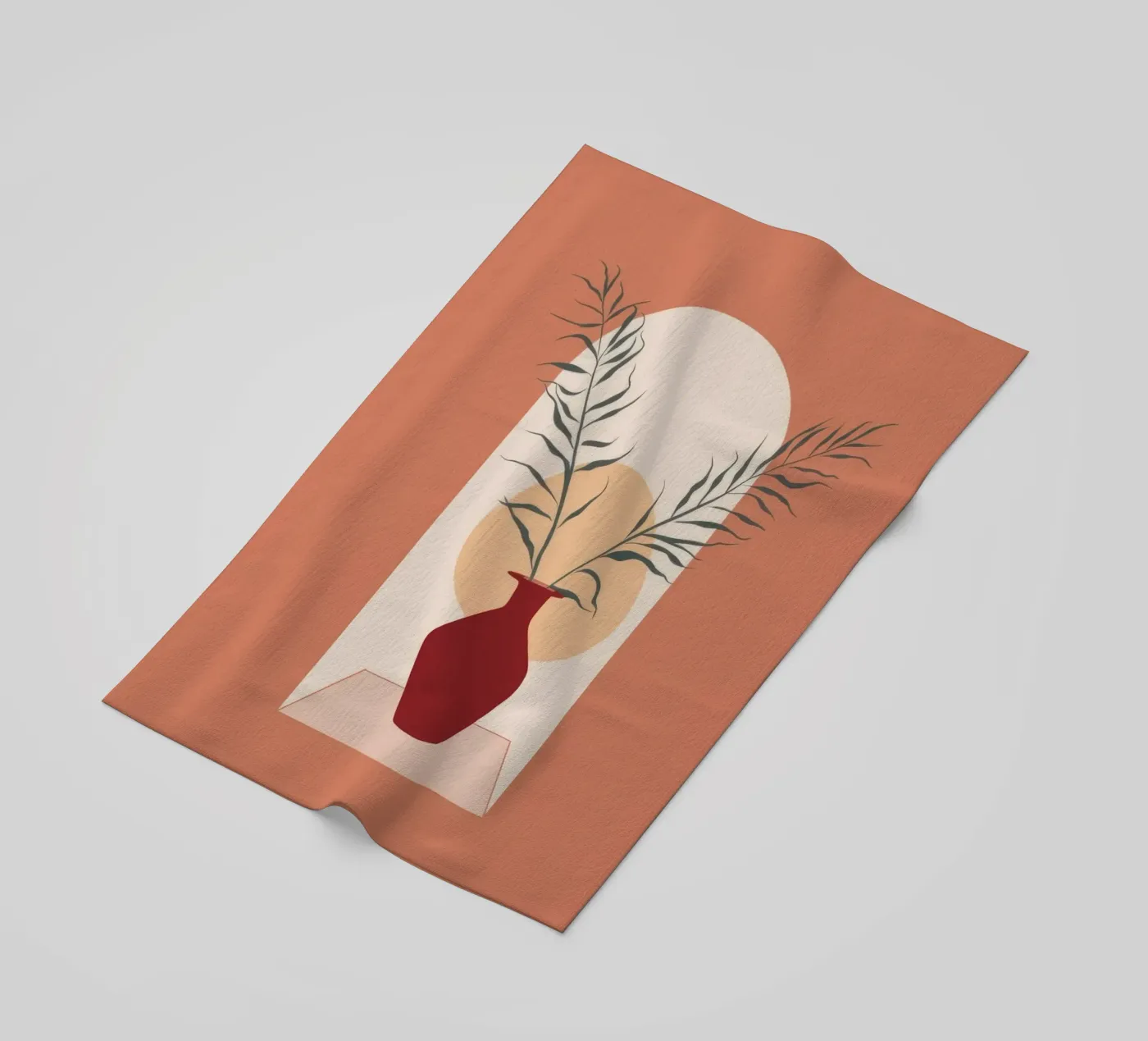 Rustic Vase beach towel by Seren Liodra