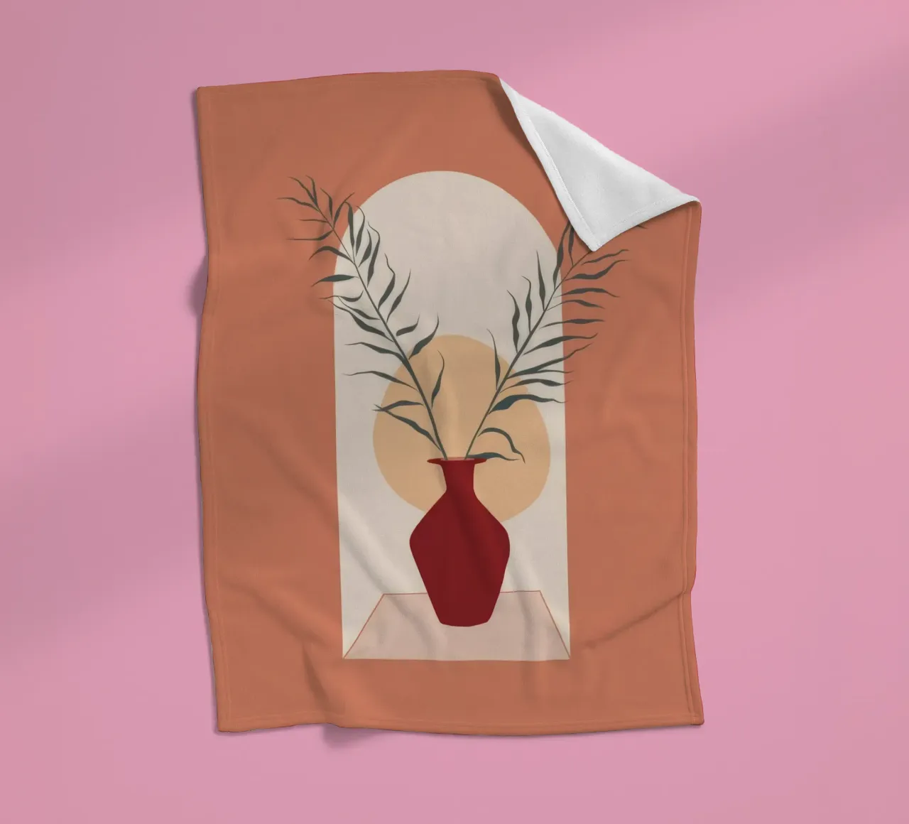Rustic Vase Fleecedecke von Seren Liodra