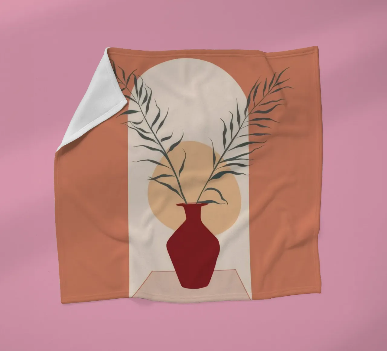 Rustic Vase Fleecedecke von Seren Liodra