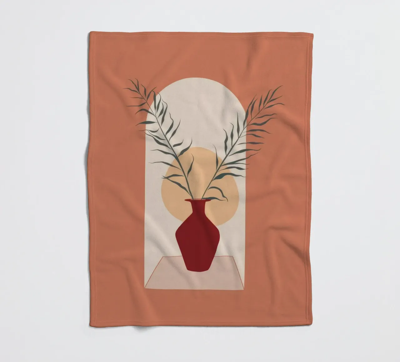 Rustic Vase Fleecedecke von Seren Liodra