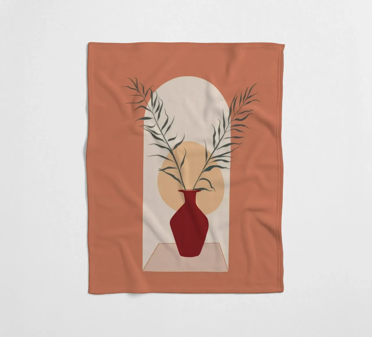Rustic Vase Fleecedecke von Seren Liodra
