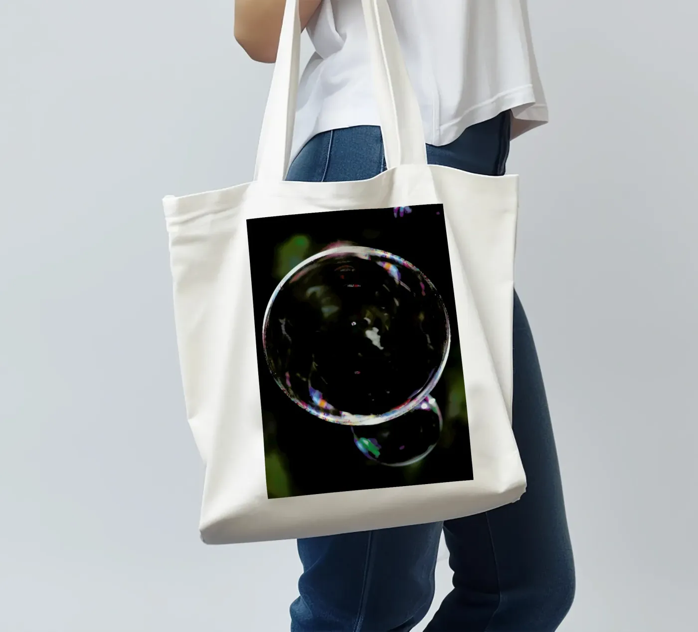 Bubble borsa in juta da Shot By Clint