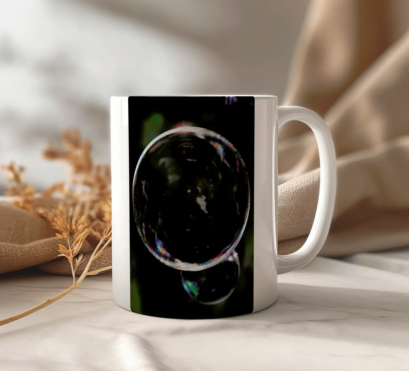 Bubble ceramic mug by Shot By Clint
