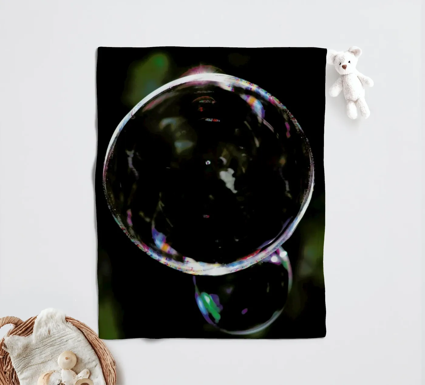 Bubble fleece blanket by Shot By Clint