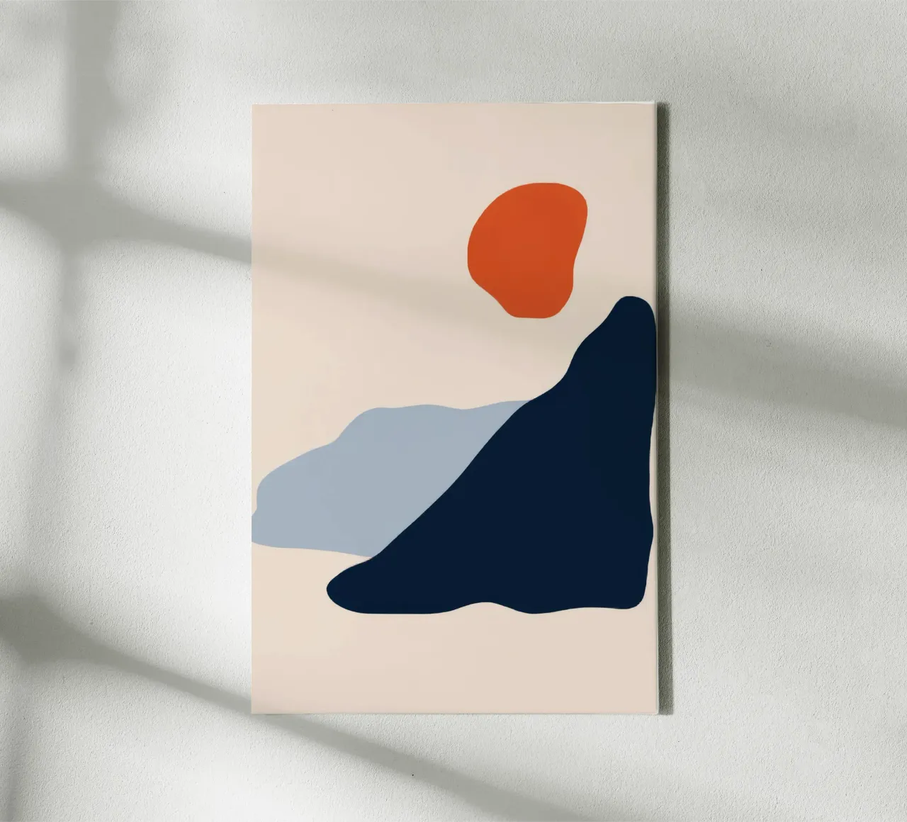 Abstract evenwicht canvas met Baklijst van Seren Liodra