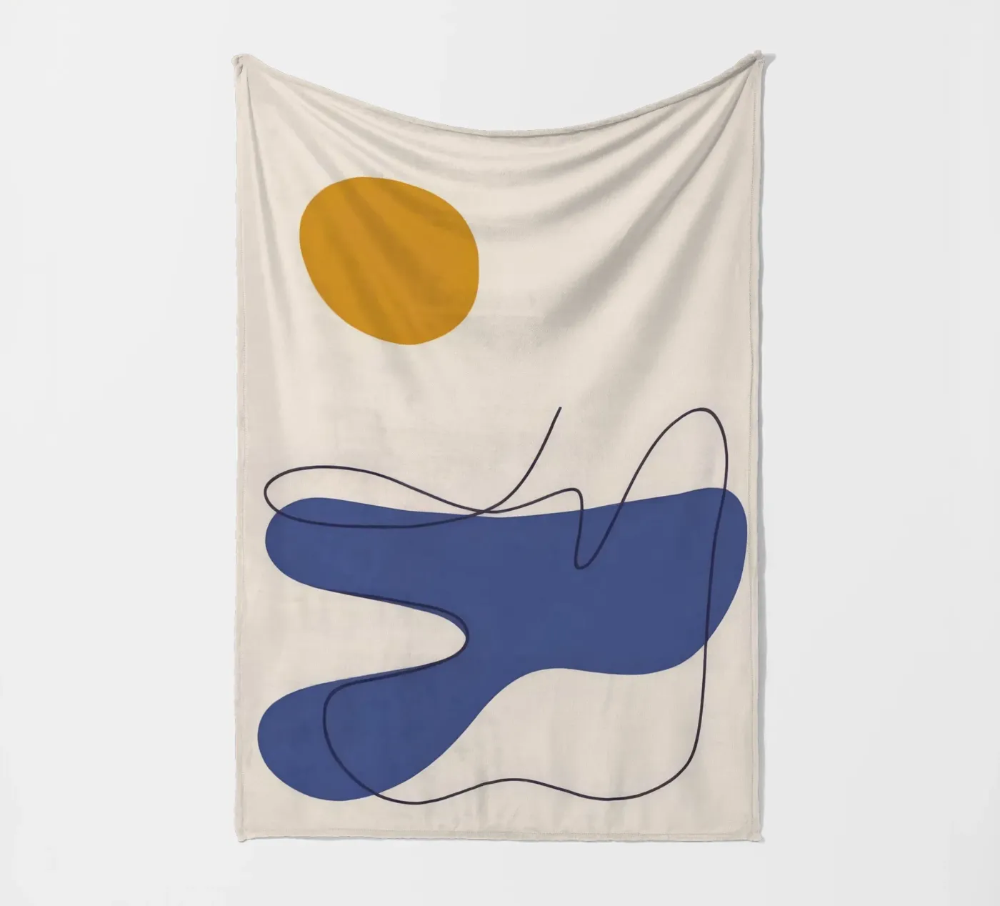 Fluid Motion fleece blanket by Seren Liodra