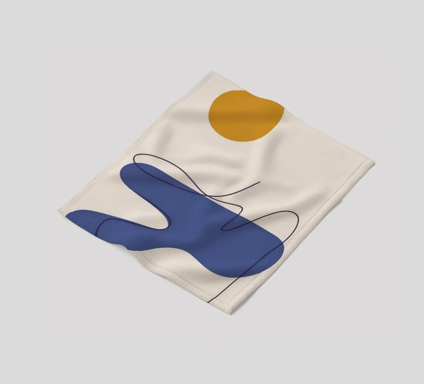 Fluid Motion fleece blanket by Seren Liodra