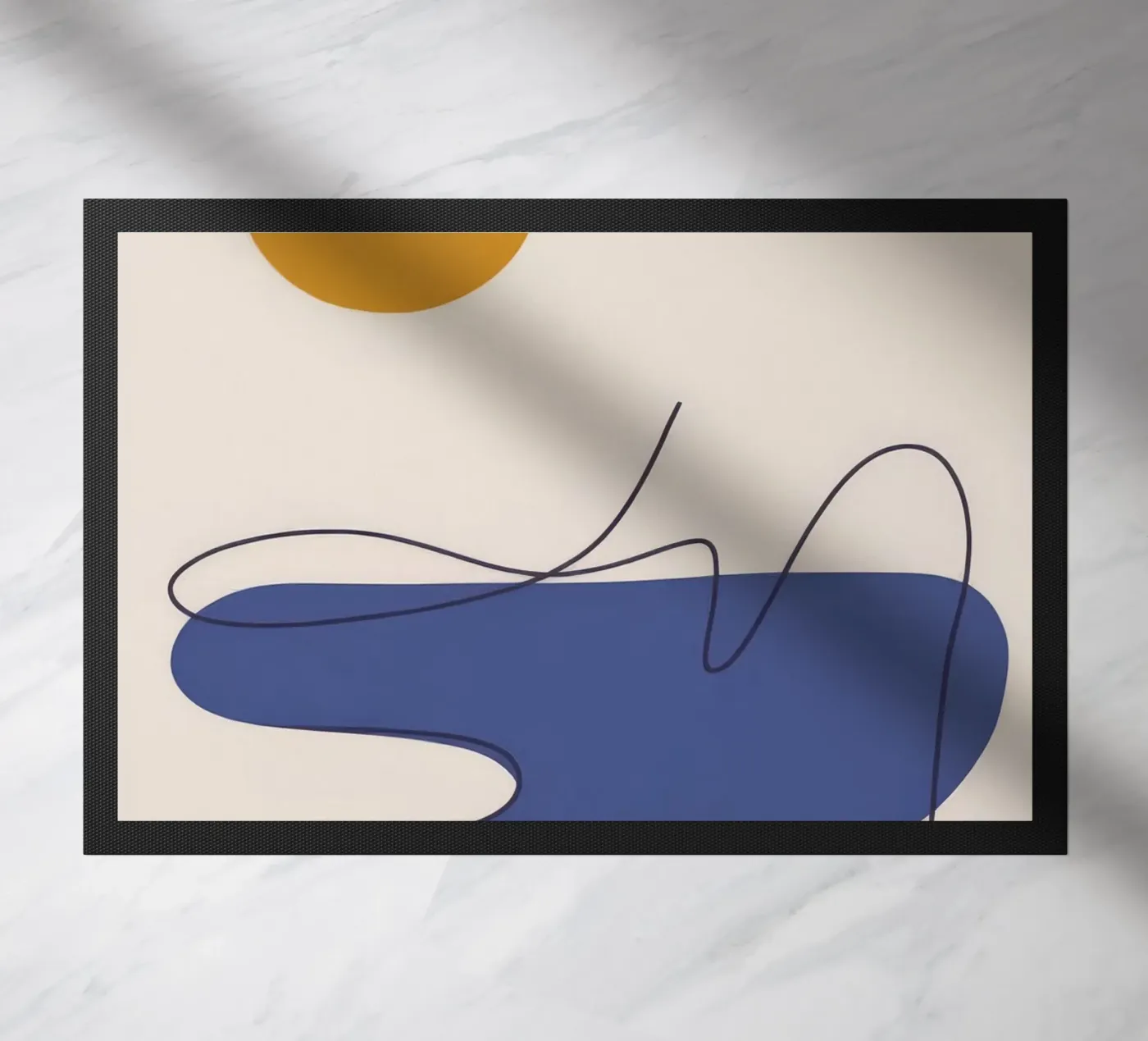 Fluid Motion doormat by Seren Liodra