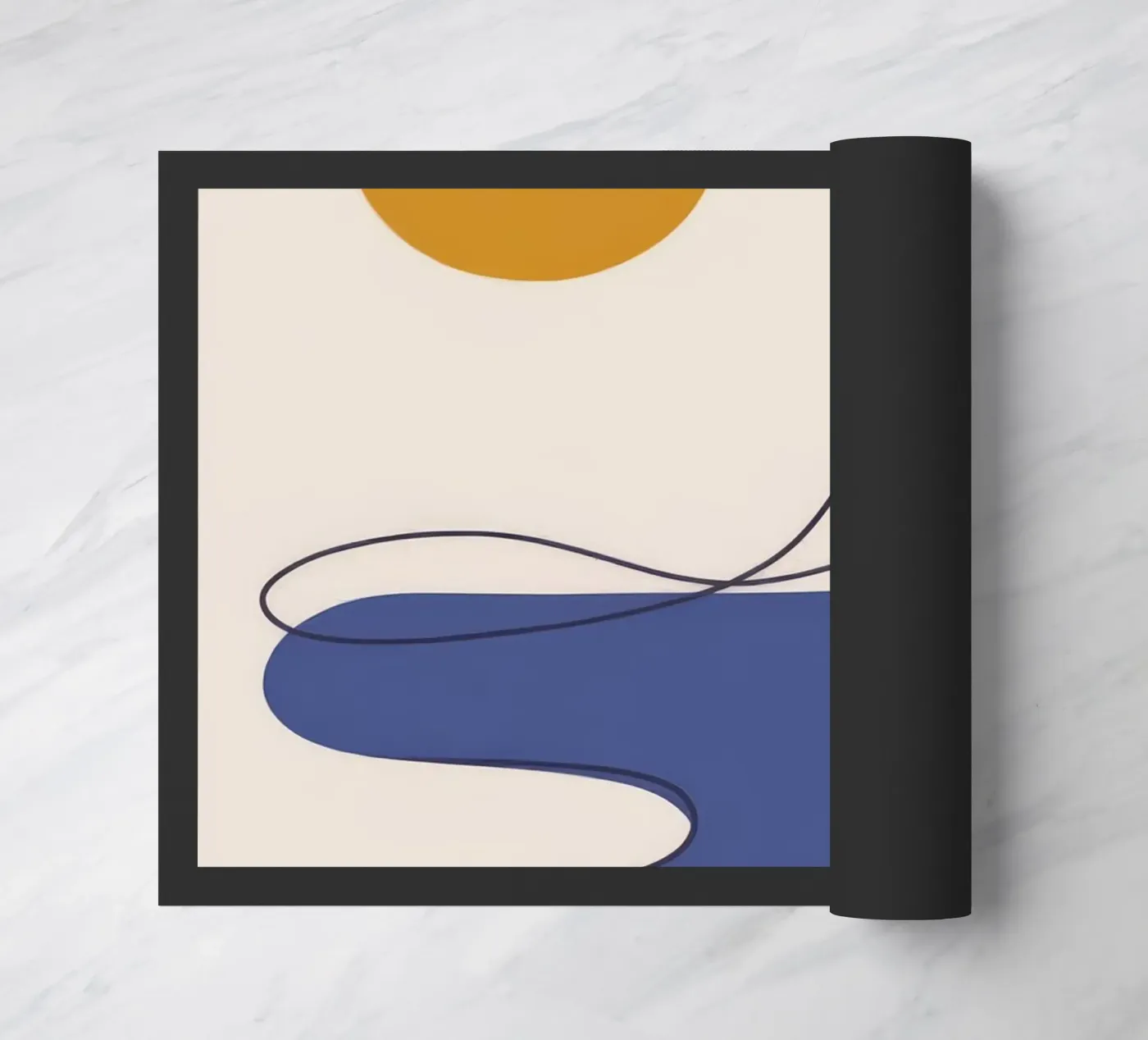 Fluid Motion doormat by Seren Liodra