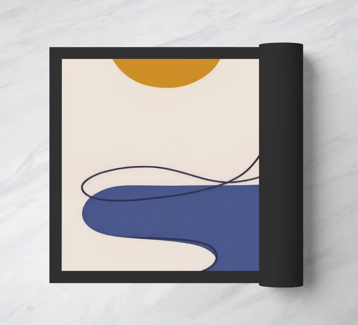 Fluid Motion doormat by Seren Liodra