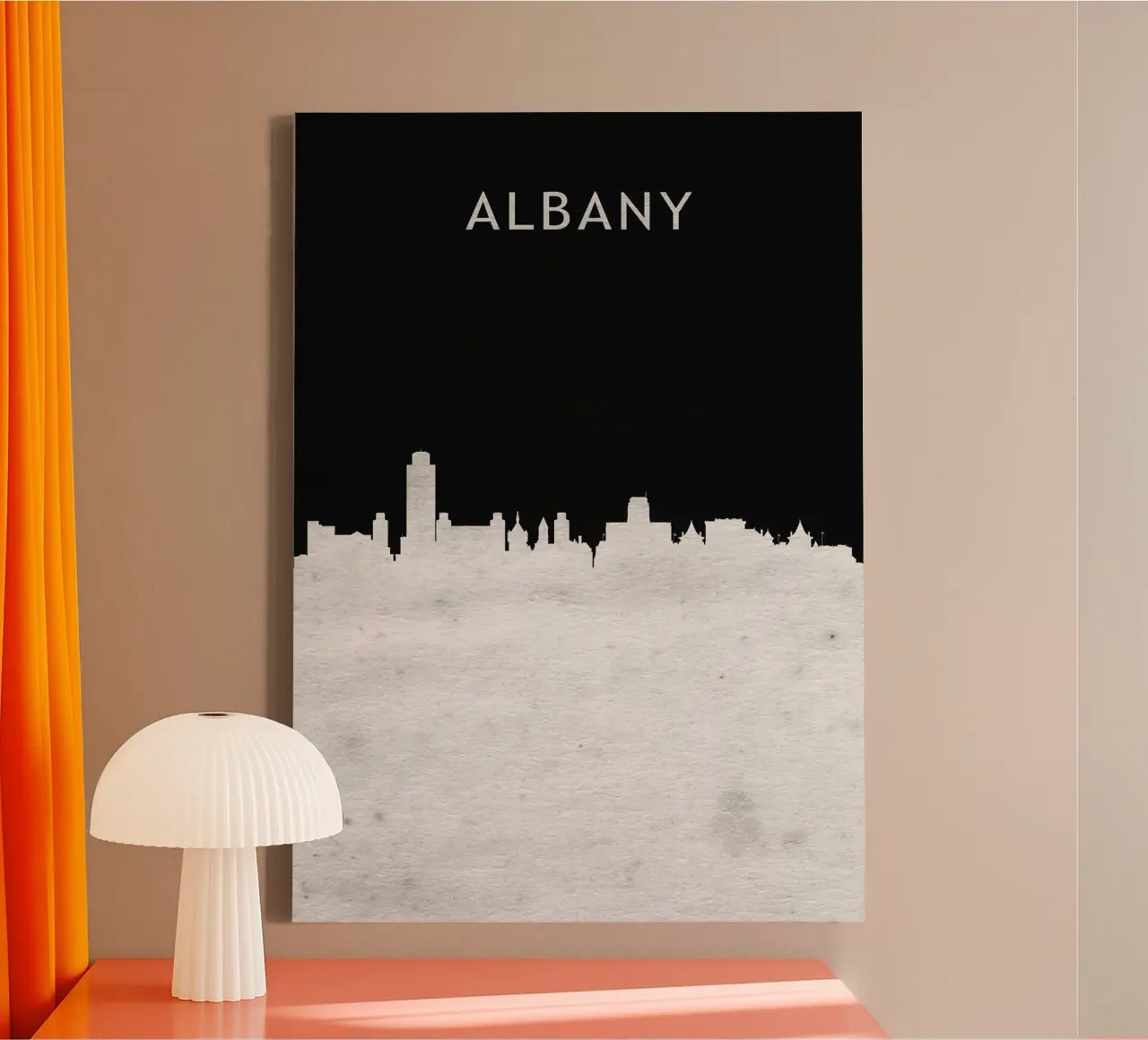 Albany New York tela con Cornice a cassetta da Travelstudio