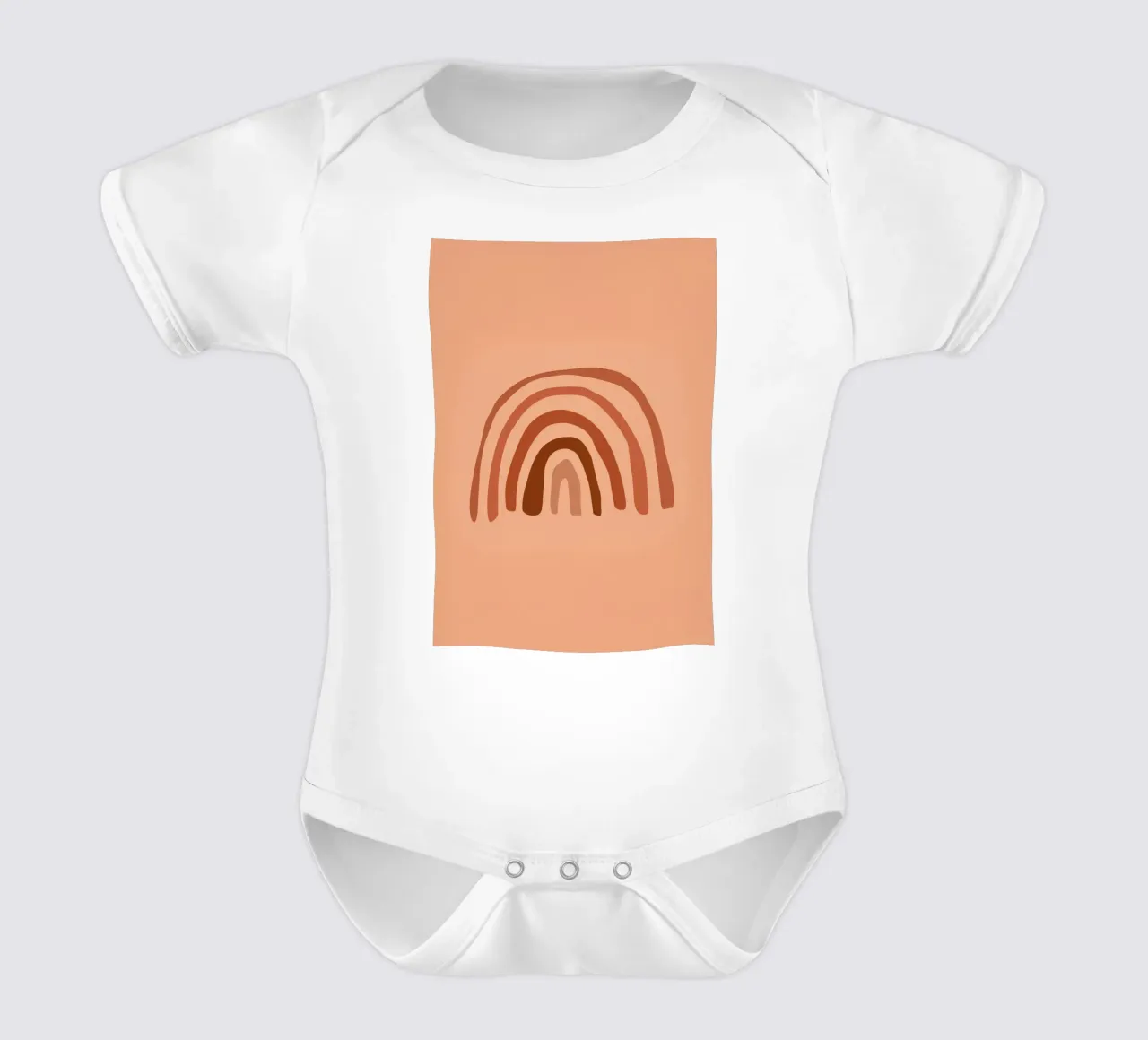 Arcobaleno terrestre body neonato maniche corte da Seren Liodra