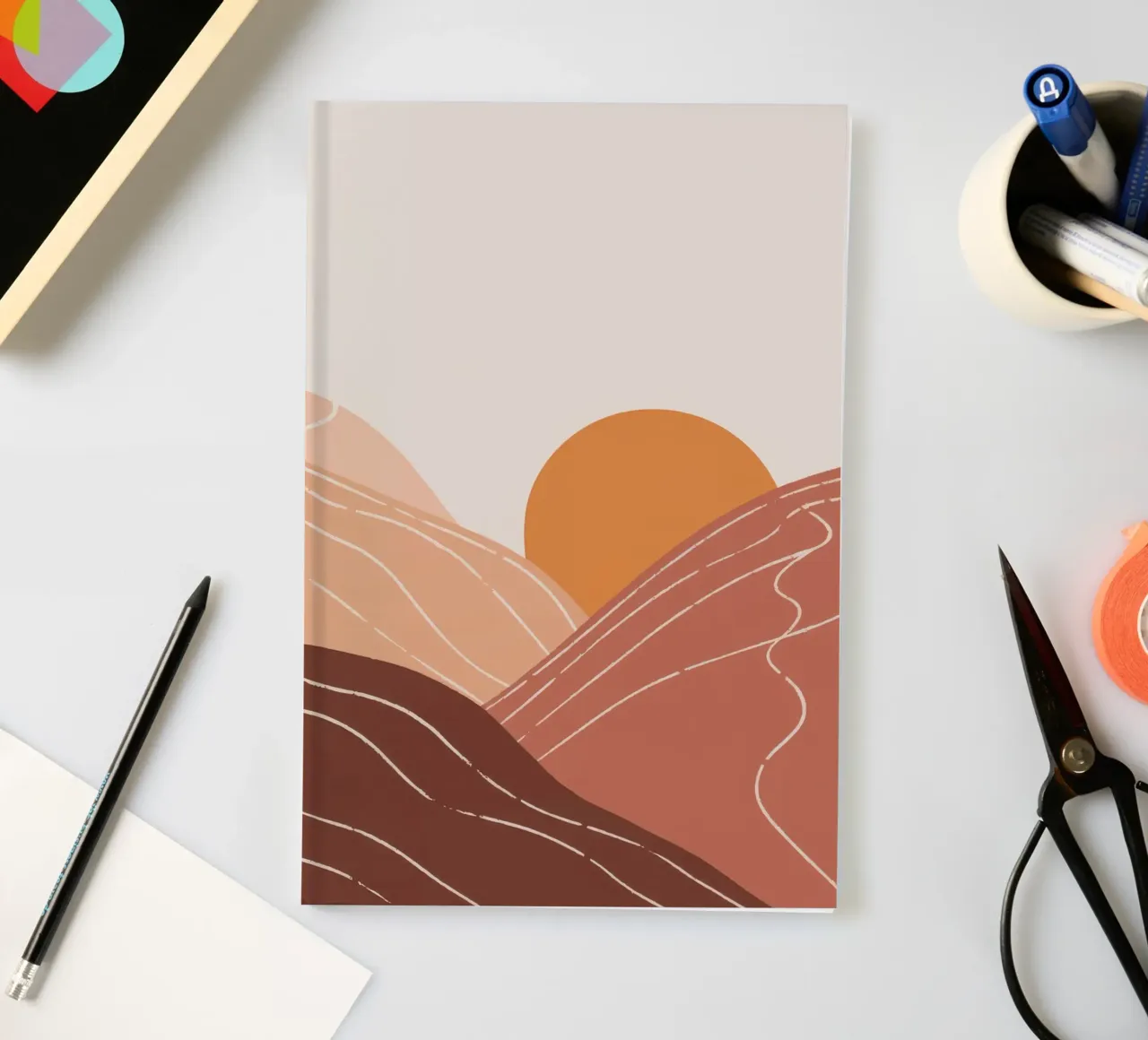 Sunset Hills notebook by Seren Liodra