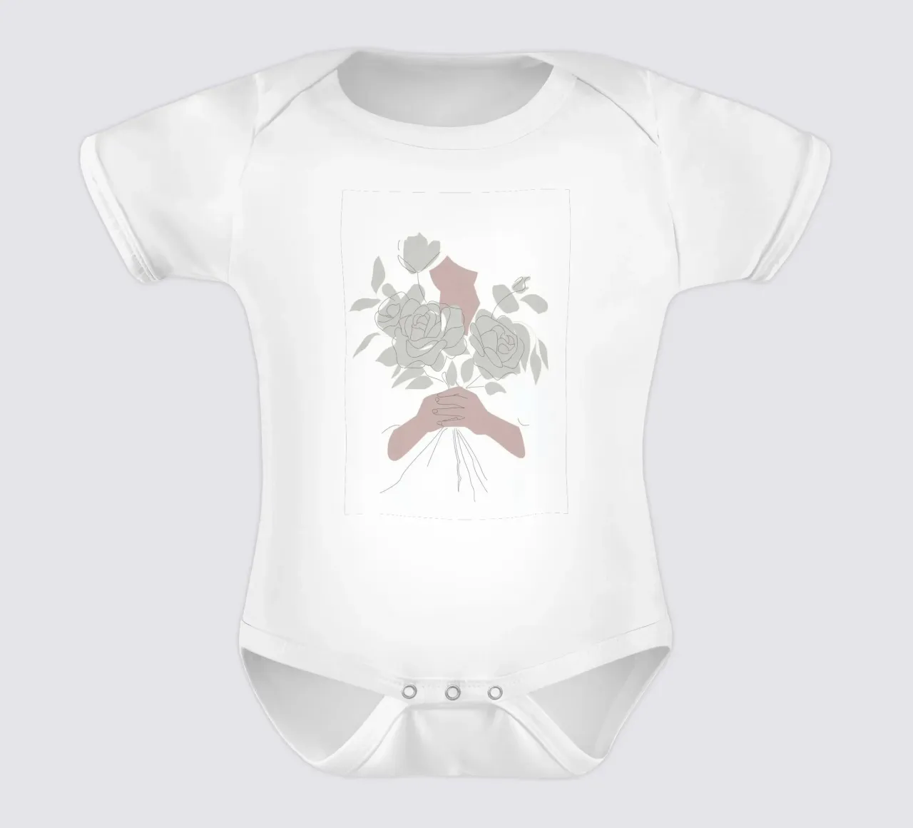 Bouquet caché body bébé de Seren Liodra