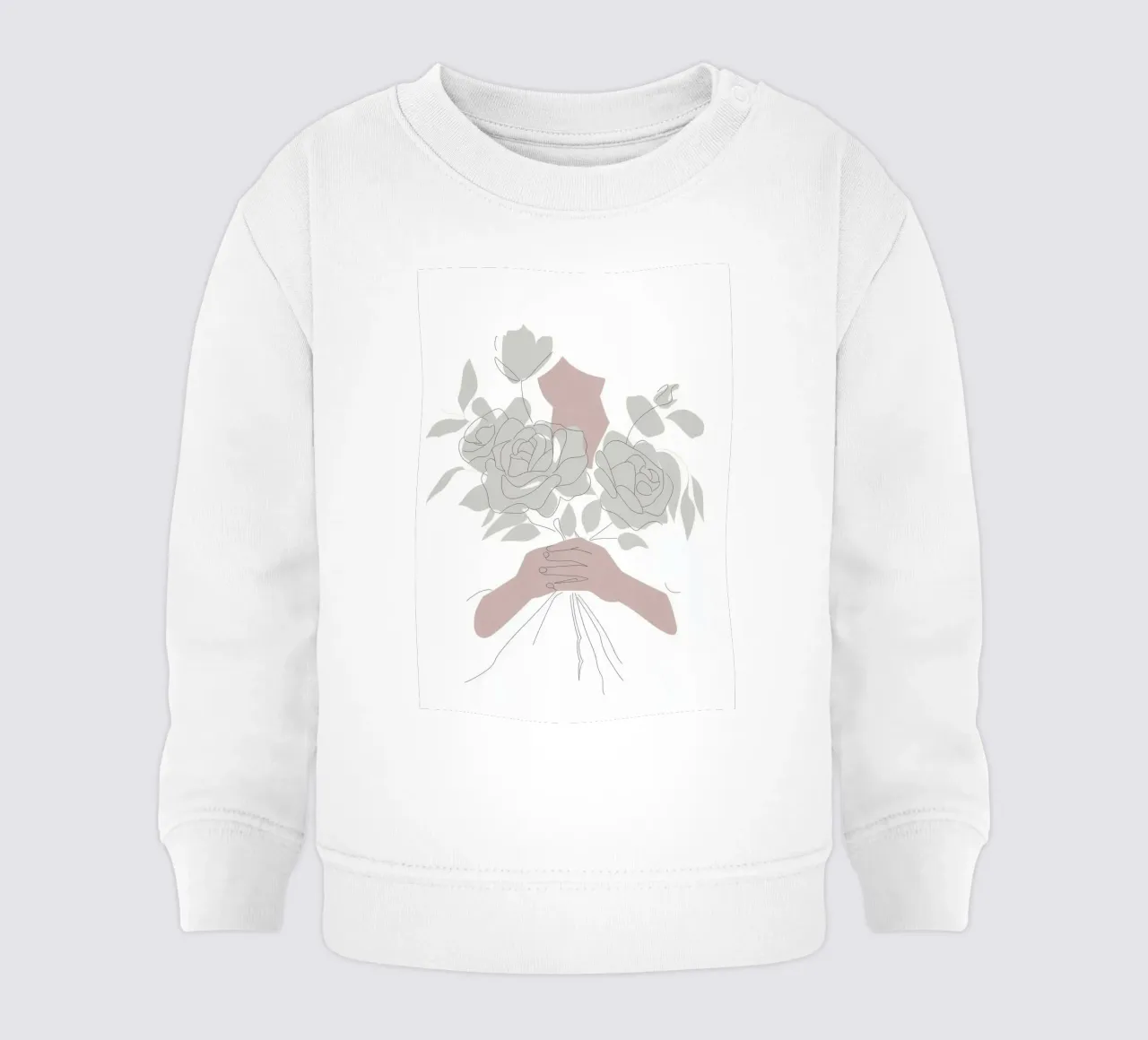 Bouquet caché sweat pour bébé de Seren Liodra