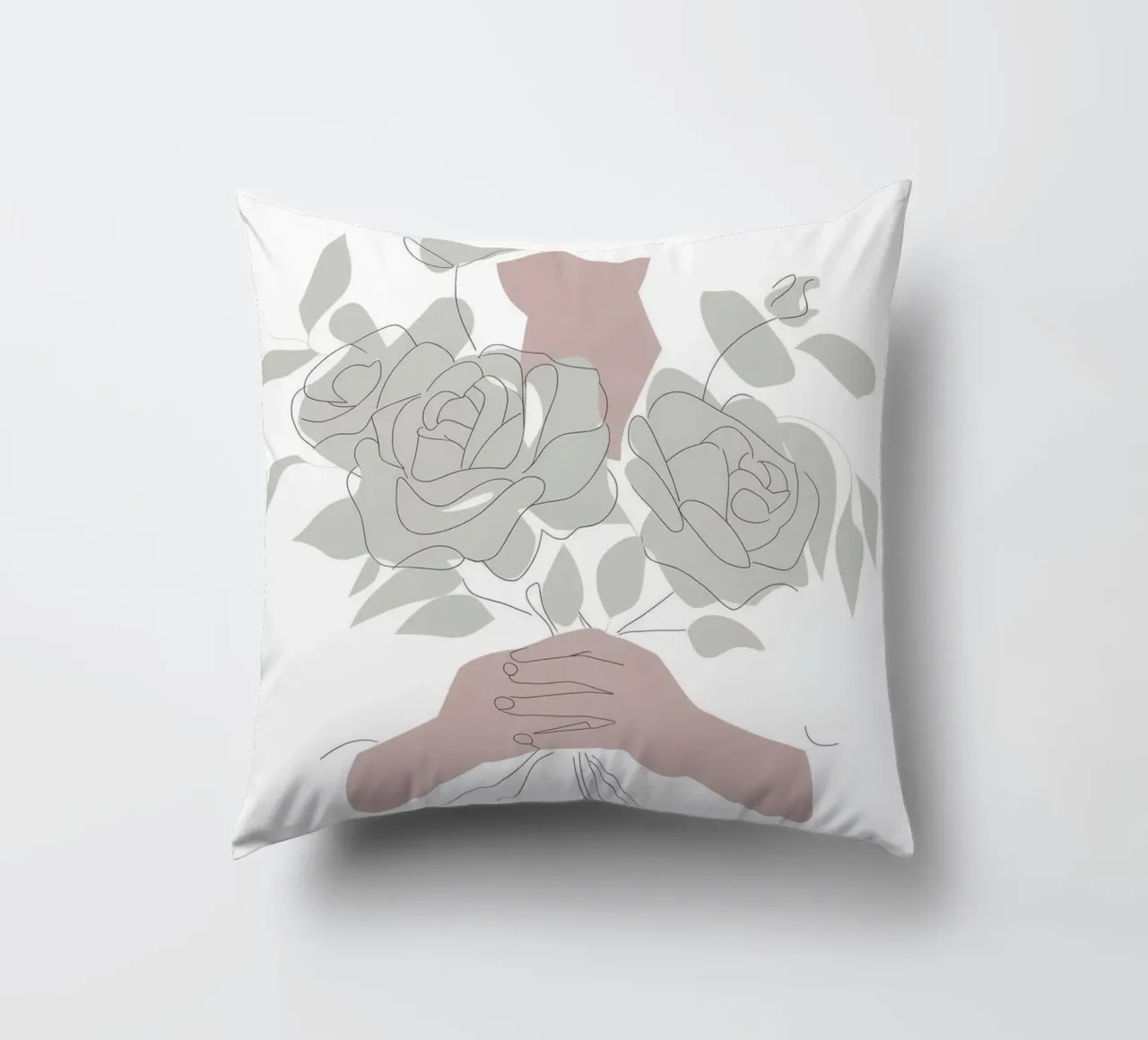 Hidden Bouquet decorative cushion by Seren Liodra