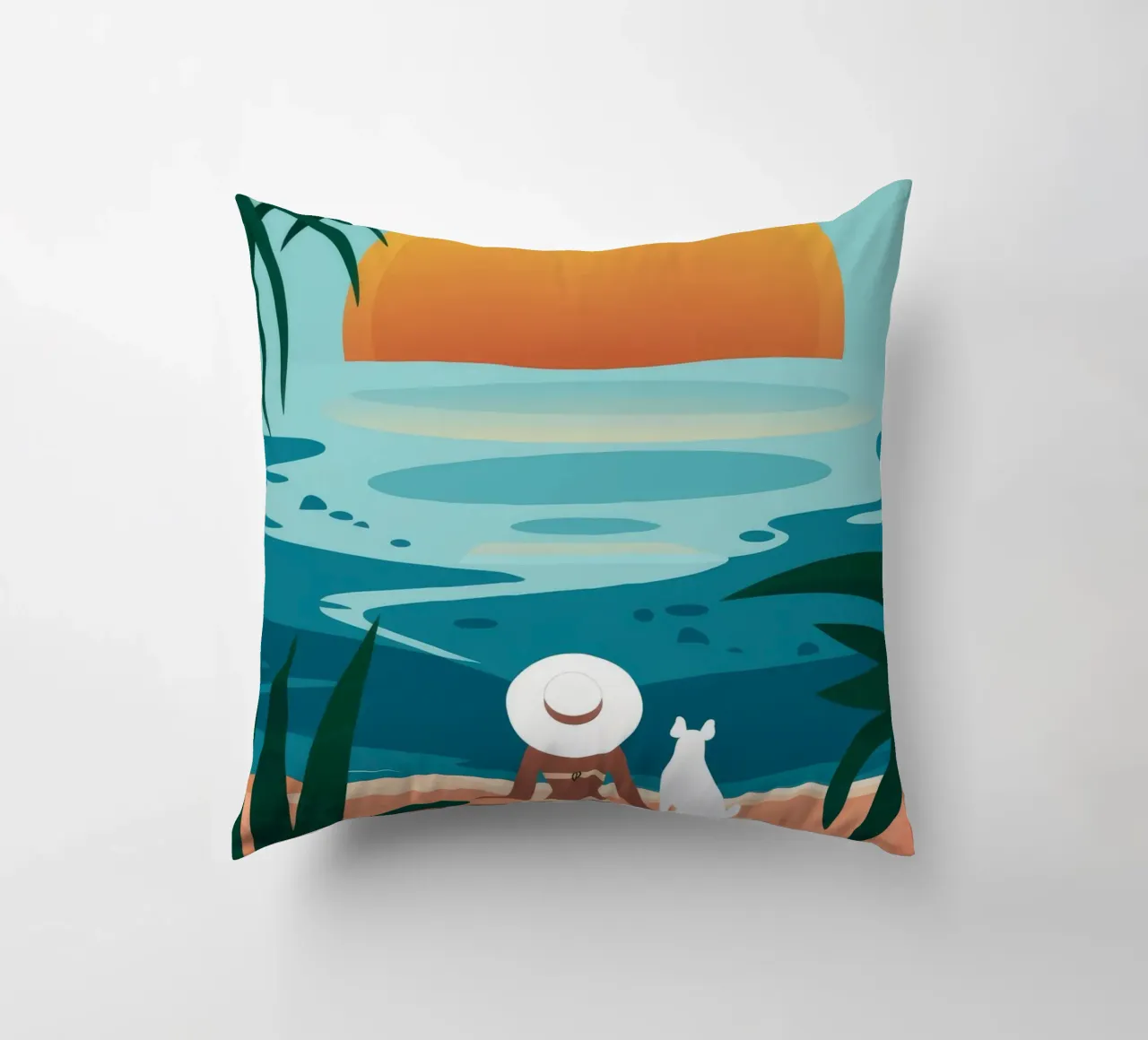 Compagni di tramonto cuscino da Seren Liodra