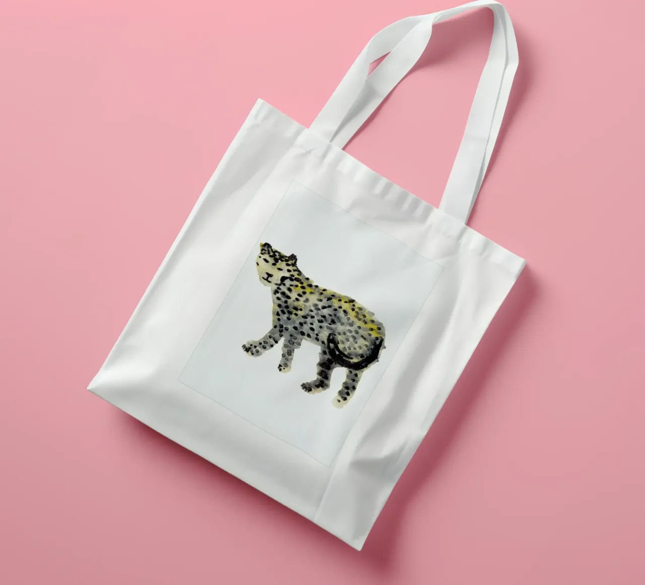 Leopard I borsa in juta da Farina Kuklinski