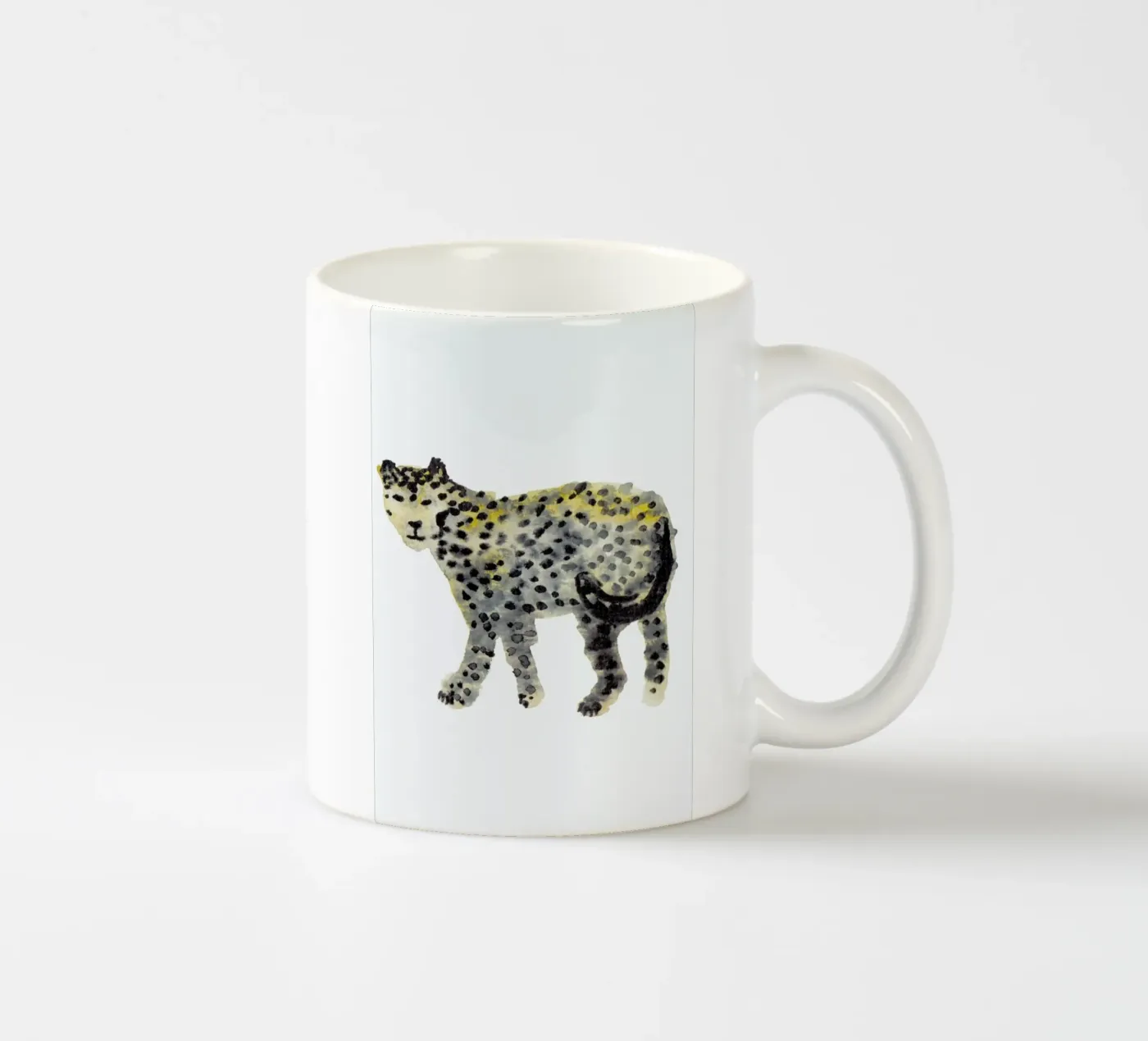 Leopard I ceramic mug by Farina Kuklinski