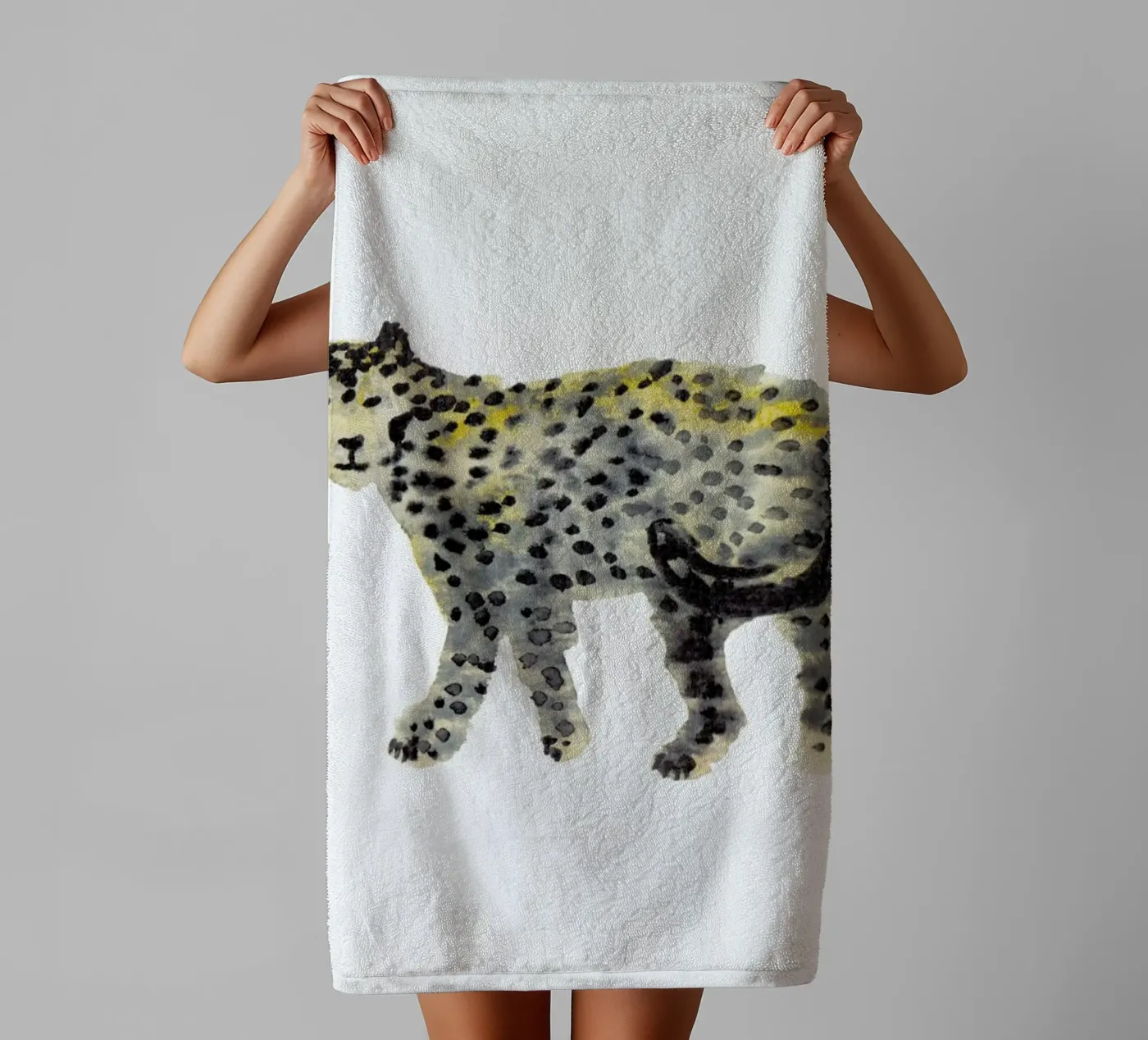 Leopard I badhanddoek van Farina Kuklinski