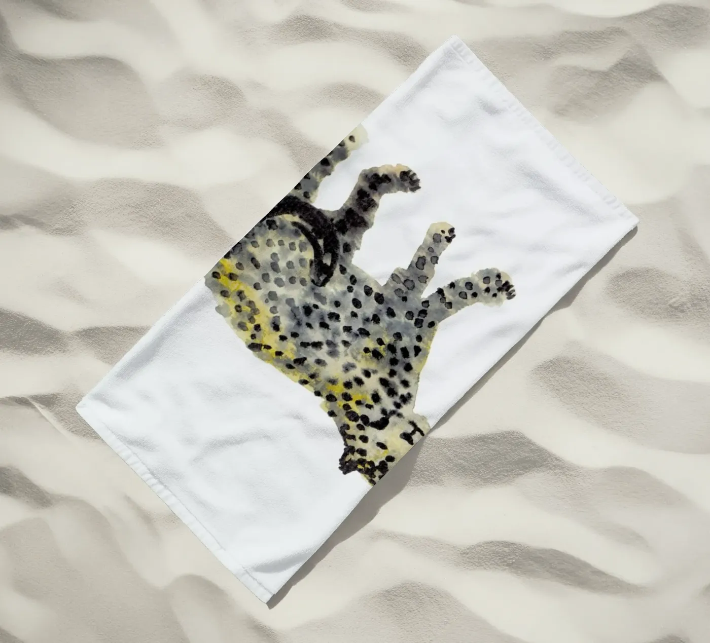 Leopard I Strandtuch von Farina Kuklinski