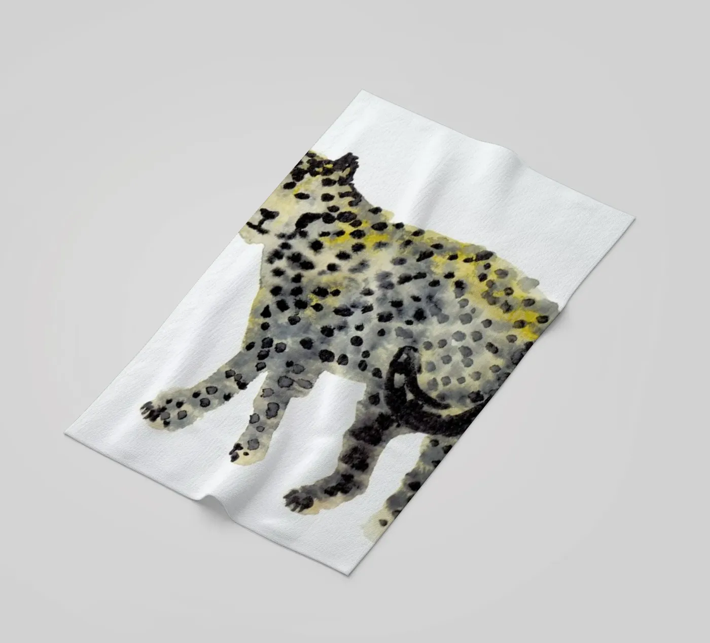 Leopard I strandhanddoek van Farina Kuklinski