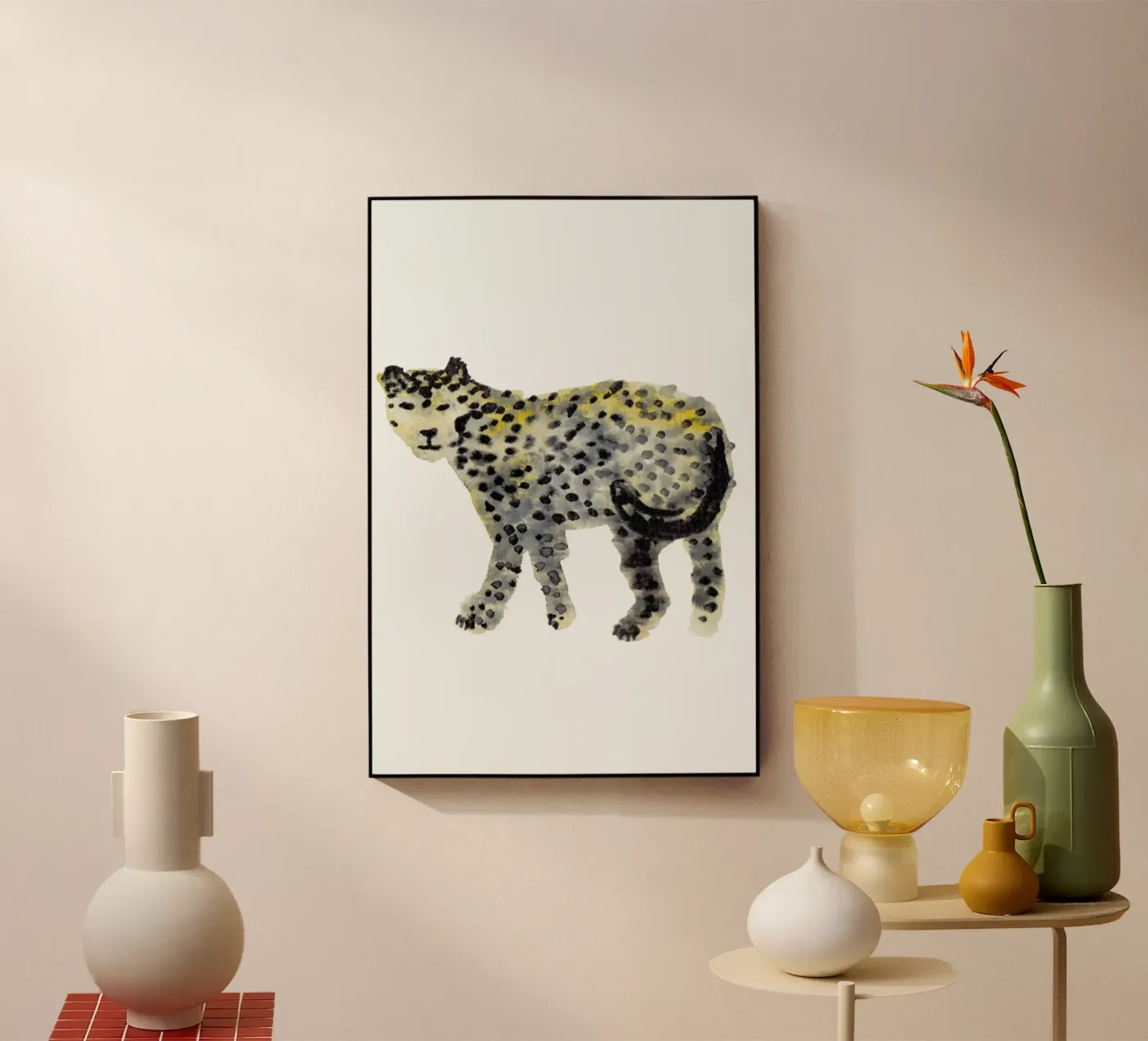 Leopard I Acryl-Glas von Farina Kuklinski