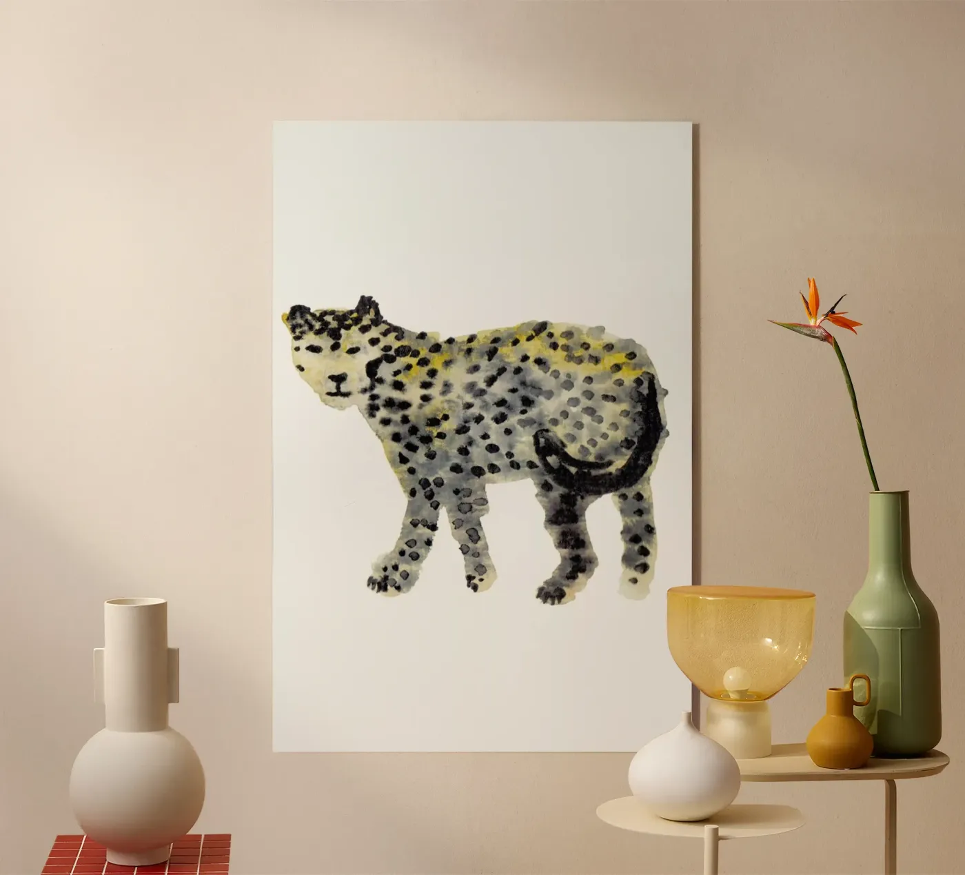 Leopard I Acryl-Glas von Farina Kuklinski