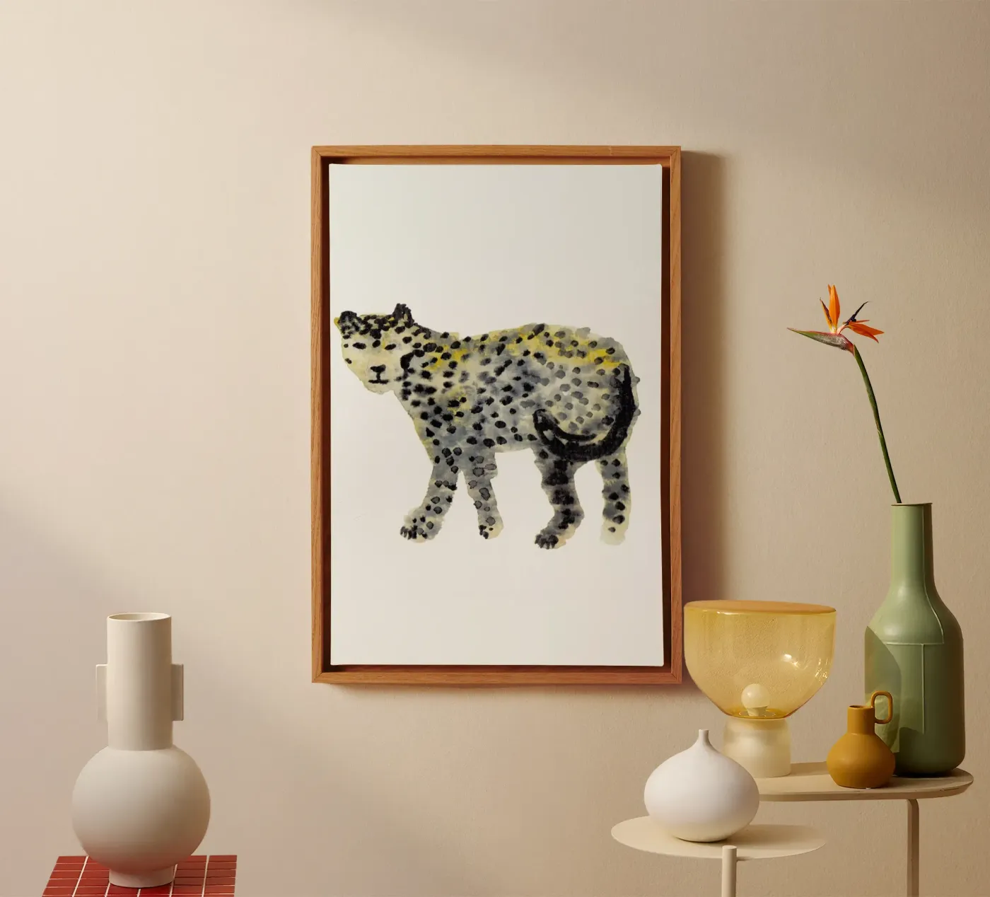 Leopard I canvas by Farina Kuklinski