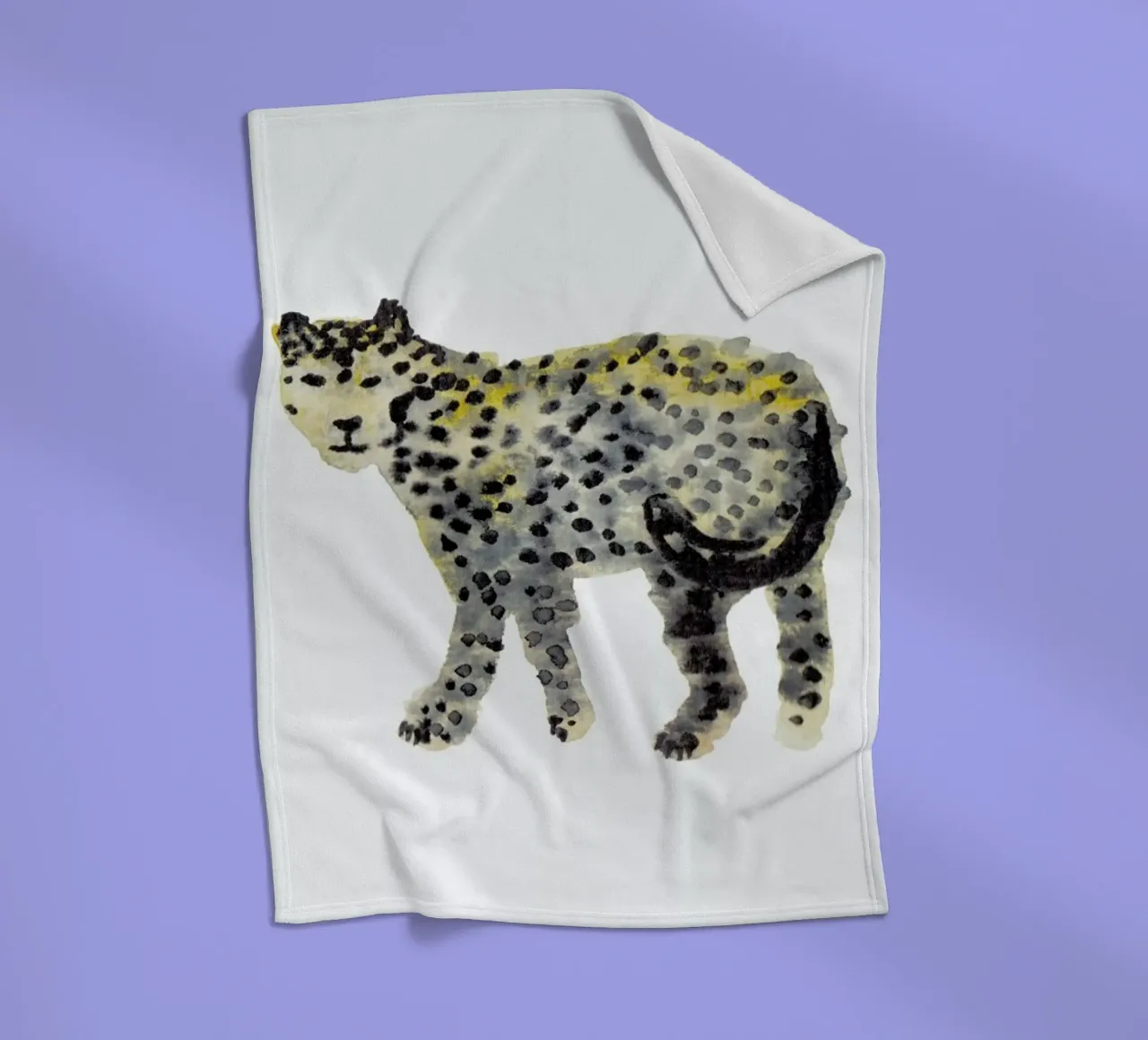 Leopard I Fleecedecke von Farina Kuklinski