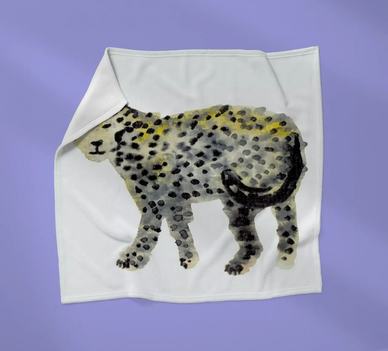 Leopard I Fleecedecke von Farina Kuklinski