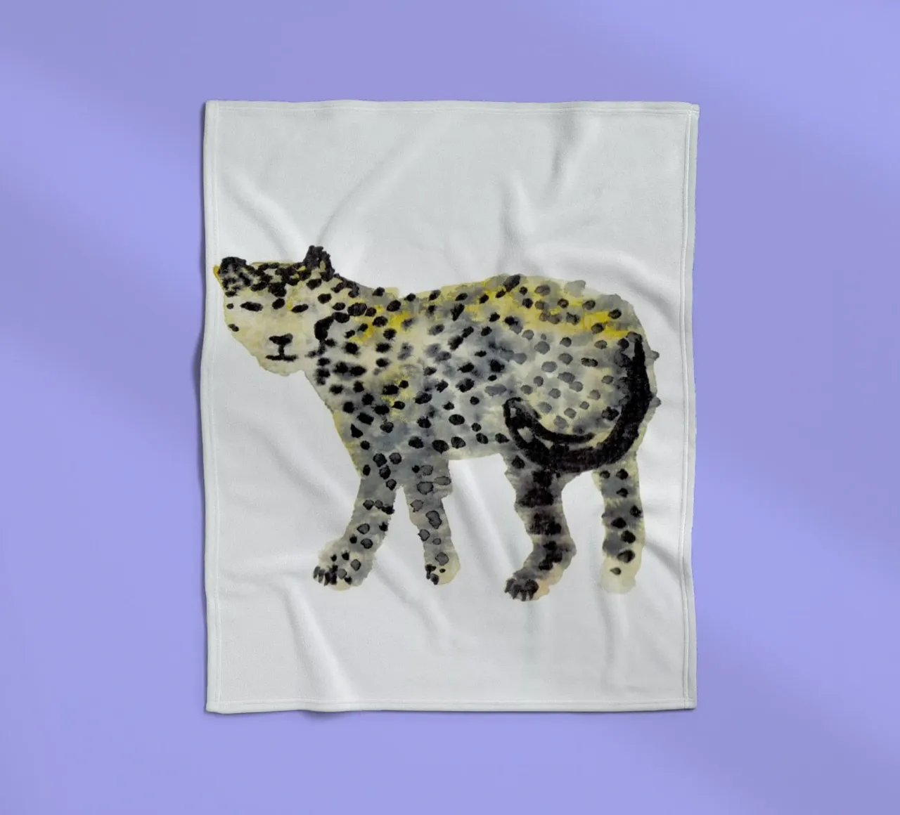 Leopard I Fleecedecke von Farina Kuklinski
