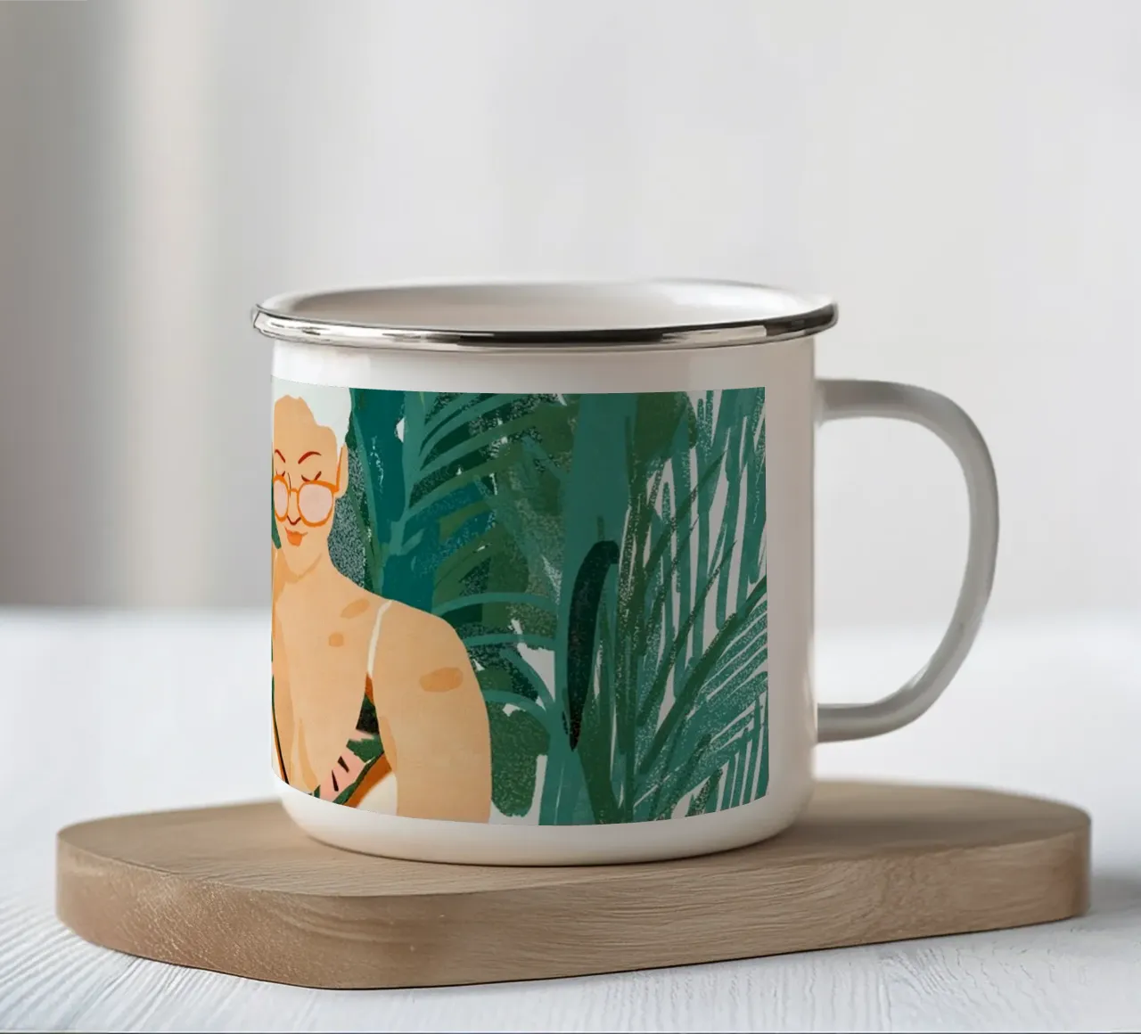 Jungle Vacay Edizione Speciale Gusto Due tazza in smalto da 83oranges