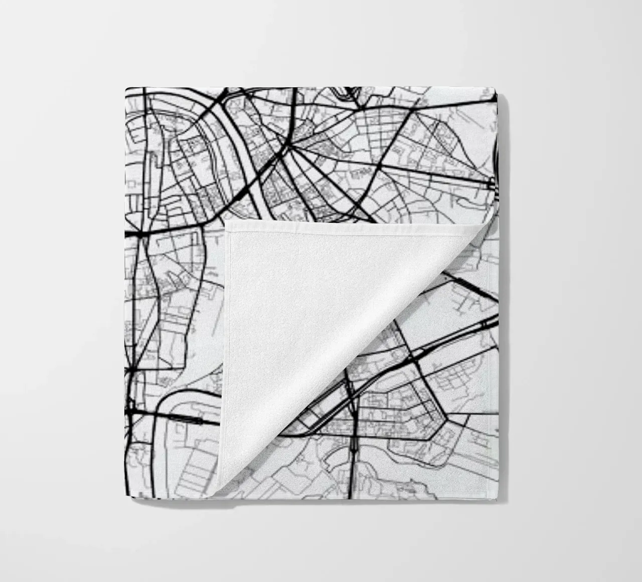 Moscow Minimal beach towel by Hubert Roguski